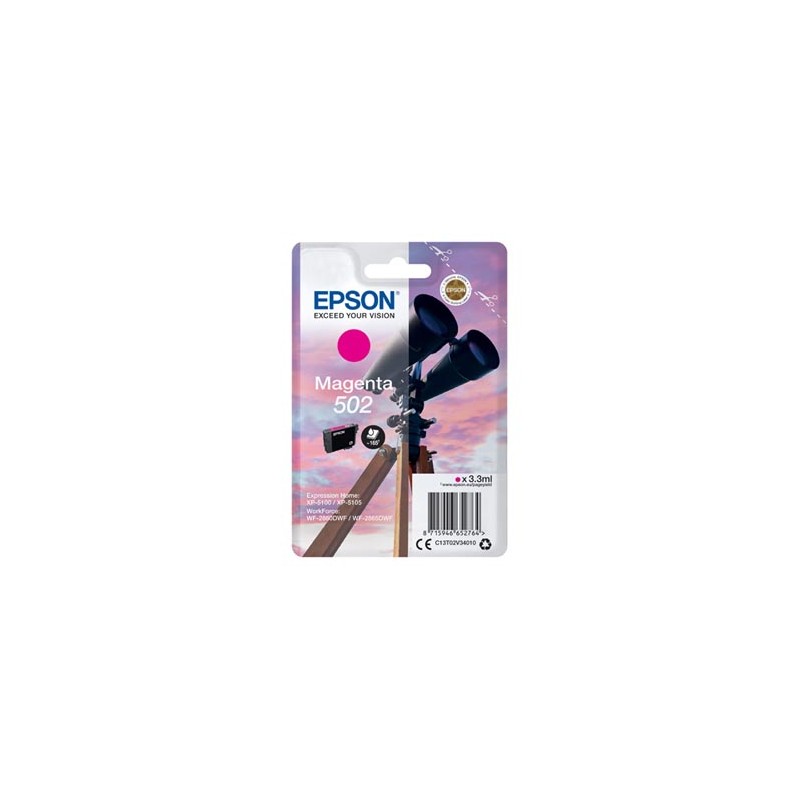 Epson oryginalny ink / tusz C13T02V34010, 502, T02V340, magenta, 165s, 3.3ml