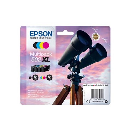 Epson oryginalny ink / tusz C13T02W64010, 502XL, T02W640, CMYK, 3x6.4/9.2ml