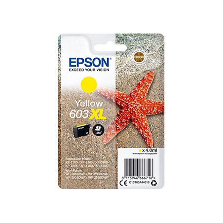 Epson oryginalny ink / tusz C13T03A44010, 603XL, yellow, 4.0ml