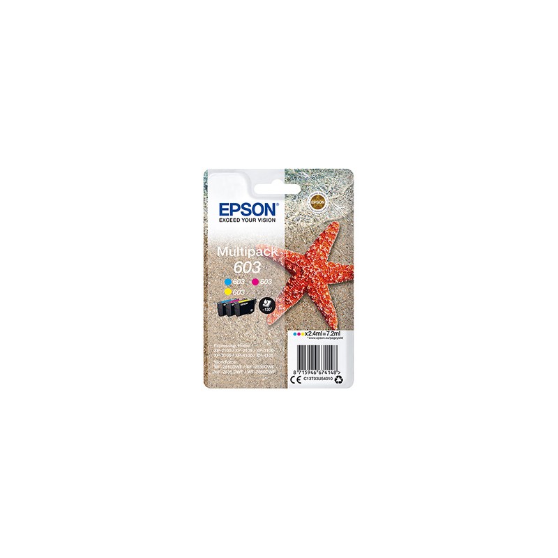 Epson oryginalny ink / tusz C13T03U54010, 603, color, 3x2.4ml