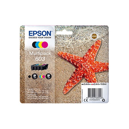 Epson oryginalny ink / tusz C13T03U64010, 603, CMYK, 1x3.4ml + 3x2.4ml