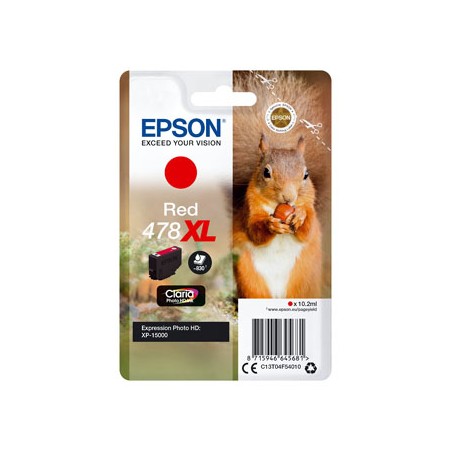 Epson oryginalny ink / tusz C13T04F54010, 478XL, red, 10.2ml