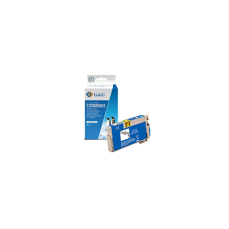 G&G kompatybilny ink / tusz z C13T05H24010, NP-R2-0405XLC, cyan