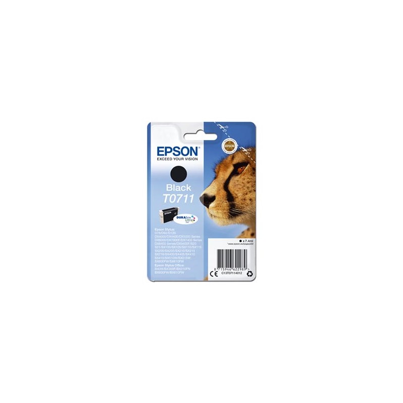 Epson oryginalny ink / tusz C13T07114012, black, 7,4ml