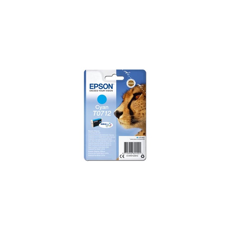Epson oryginalny ink / tusz C13T07124012, cyan, 5,5ml