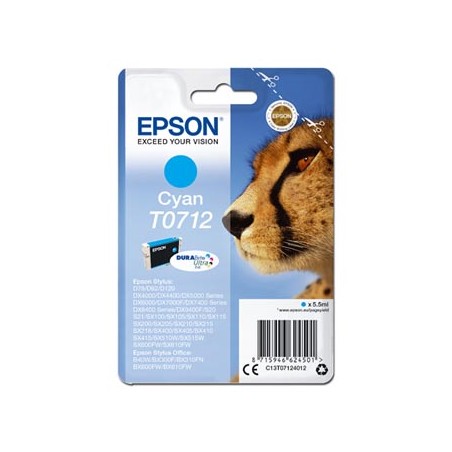 Epson oryginalny ink / tusz C13T07124012, cyan, 5,5ml