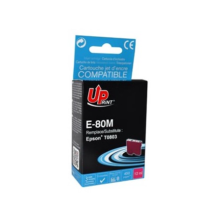 UPrint kompatybilny ink / tusz z C13T08034011, E-80M, magenta, 11ml