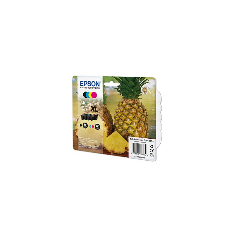 Epson oryginalny ink / tusz C13T10H64010, T10H640, 604XL, CMYK, 3x350/500s, 3x4.0/8.9ml