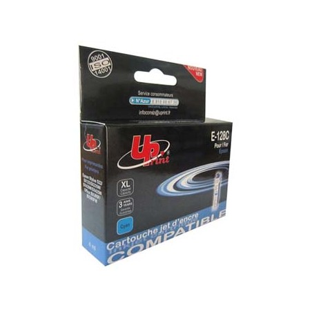 UPrint kompatybilny ink / tusz z C13T12824011, E-128C, cyan, 270s, 10ml