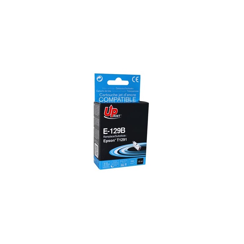 UPrint kompatybilny ink / tusz z C13T12914010, T1291, E-129B, black, 14ml