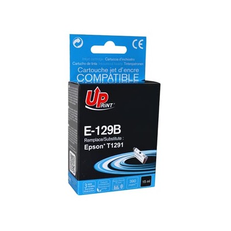 UPrint kompatybilny ink / tusz z C13T12914010, T1291, E-129B, black, 14ml