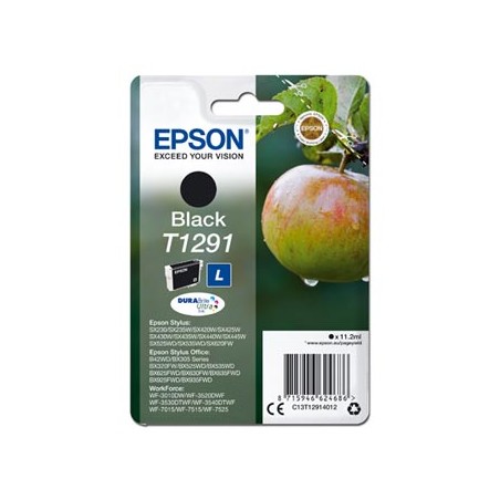 Epson oryginalny ink / tusz C13T12914012, T1291, black, 385s, 11,2ml