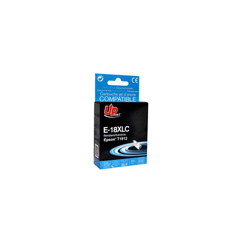 UPrint kompatybilny ink / tusz z C13T18124010, 18XL, E-18XLC, cyan, 10ml