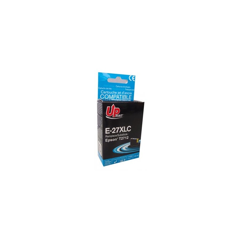 UPrint kompatybilny ink / tusz z C13T27124010, 27XL, cyan, 1100s, 13ml