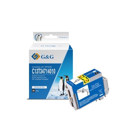 G&G kompatybilny ink / tusz z C13T34714010, NP-R-3471BK, black