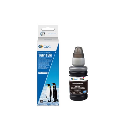 G&G kompatybilny ink / tusz z C13T66414A, NPR-T6641BK-70ml-D, black