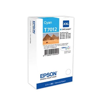 Epson oryginalny ink / tusz C13T70124010, XXL, cyan, 3400s, XXL