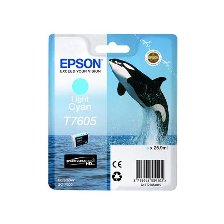Epson oryginalny ink / tusz C13T76054010, T7605, light cyan, 25,9ml, 1szt