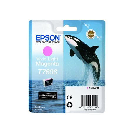 Epson oryginalny ink / tusz C13T76064N10, T7606, vivid light  magenta, 25,9ml, 1szt