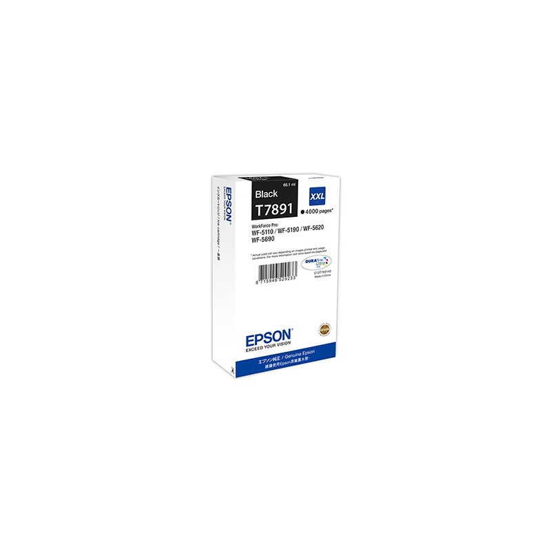 Epson oryginalny ink / tusz C13T789140, T789, XXL, black, 4000s, 65ml, 1szt