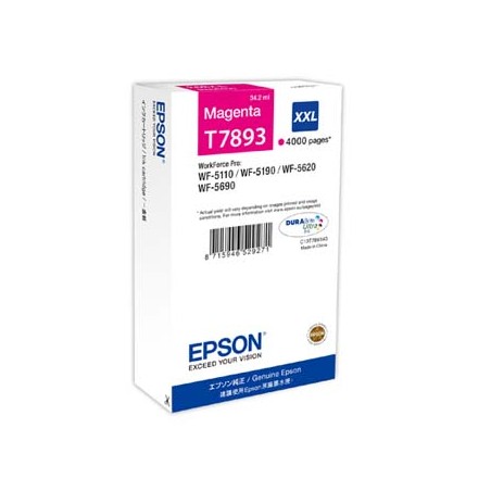 Epson oryginalny ink / tusz C13T789340, T789, XXL, magenta, 4000s, 34ml, 1szt