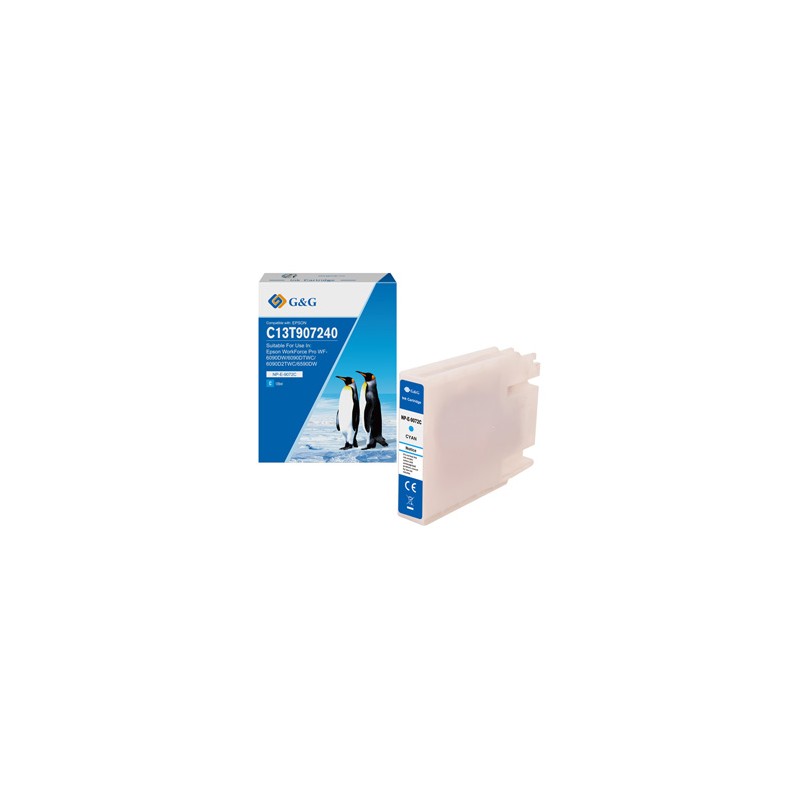 G&G kompatybilny ink / tusz z C13T907240, NP-E-9072C, cyan, 120ml
