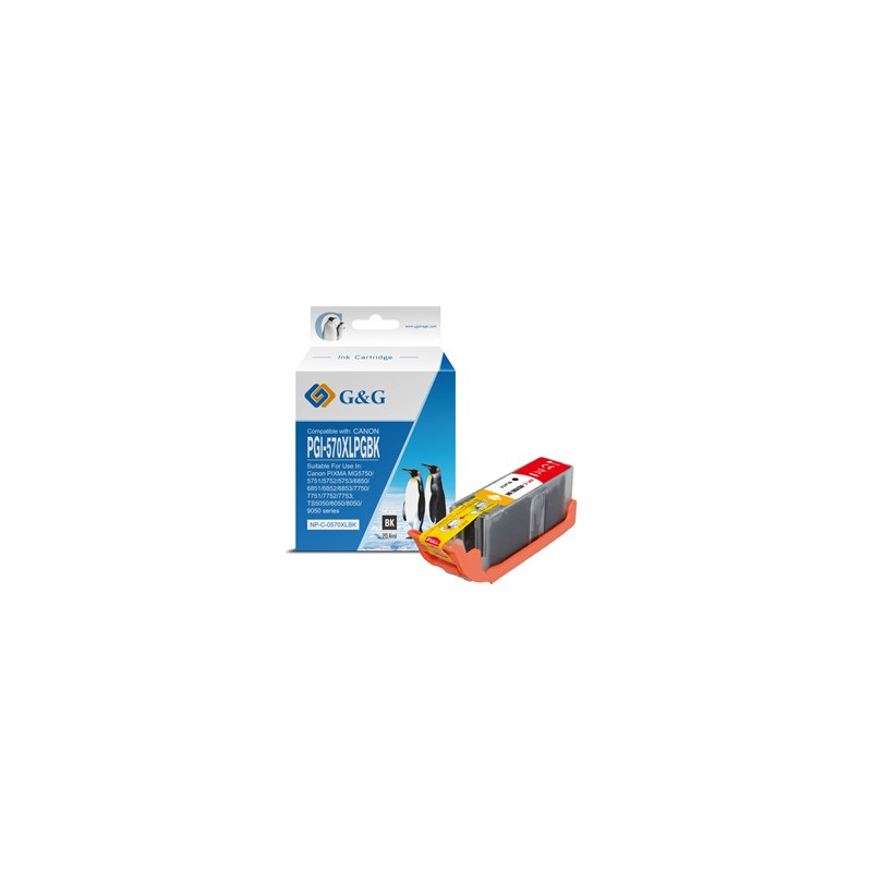 G&G kompatybilny ink / tusz z PGI-570XLBK, NP-C-0PG570XLBK, black, 20,4ml, ml