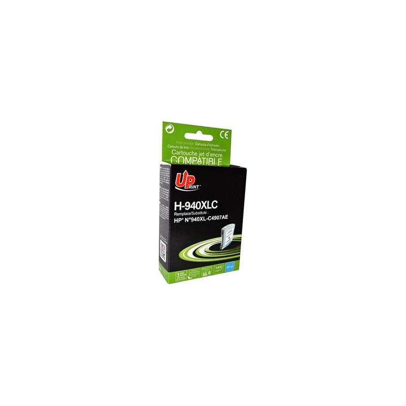 UPrint kompatybilny ink / tusz z C4907AE, HP 940XL, H-940XL-C, cyan, 35ml