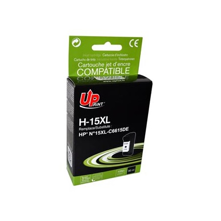 UPrint kompatybilny ink / tusz z C6615DE, HP 15, H-15XL, black, 720s, 40ml