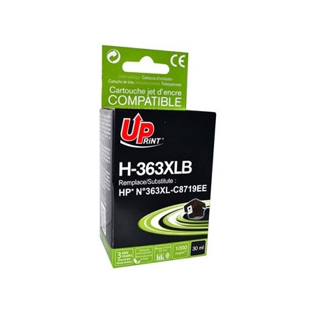UPrint kompatybilny ink / tusz z C8719EE, HP 363, H-363B, black, 30ml