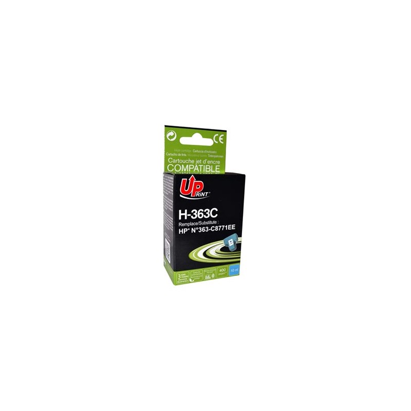 UPrint kompatybilny ink / tusz z C8771EE, HP 363, H-363C, cyan, 10ml