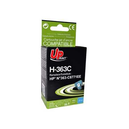 UPrint kompatybilny ink / tusz z C8771EE, HP 363, H-363C, cyan, 10ml