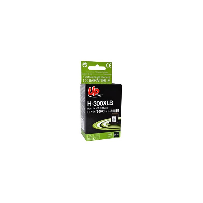 UPrint kompatybilny ink / tusz z CC641EE, HP 300XL, H-300XL-B, black, 19ml