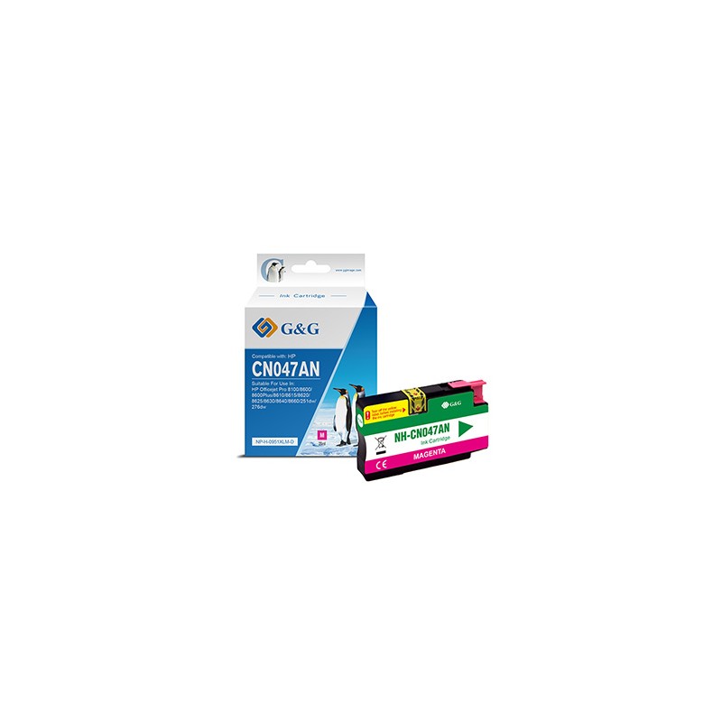 G&G kompatybilny ink / tusz z CN047AE, NP-H-0951XLM(HP950XL, magenta, 1500s