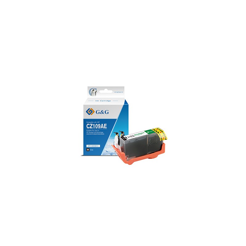 G&G kompatybilny ink / tusz z CZ109AE, NP-H-0655BK(HP655, black, 550s