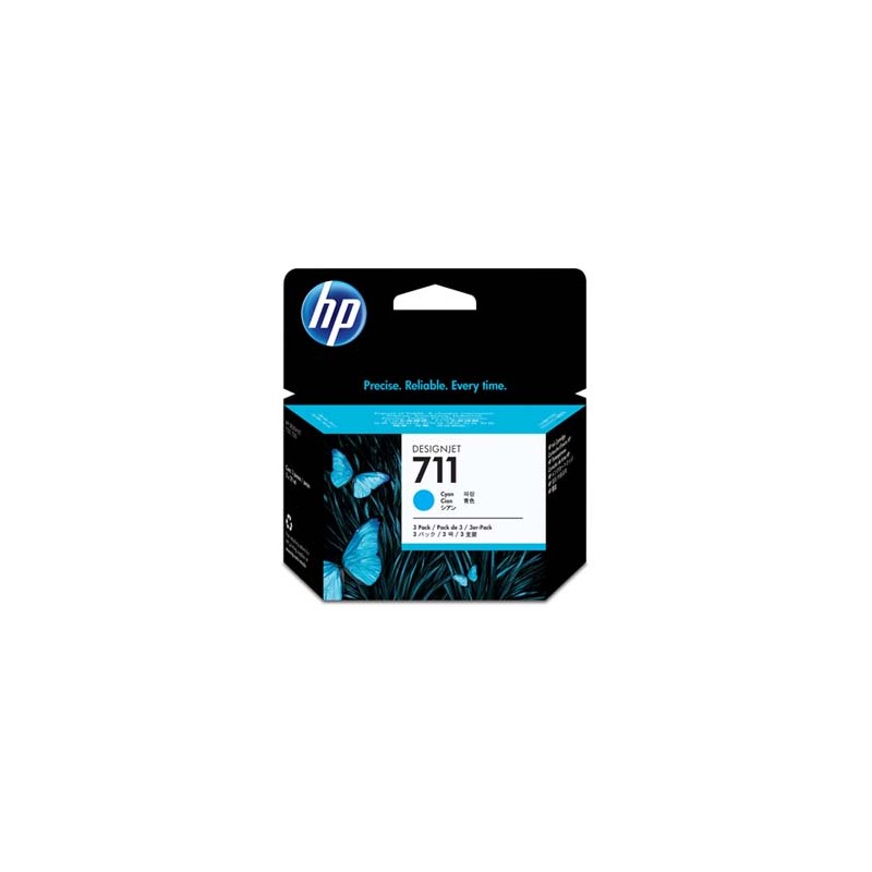 HP oryginalny ink / tusz CZ134A, HP 711, cyan, 3x29ml, 3szt