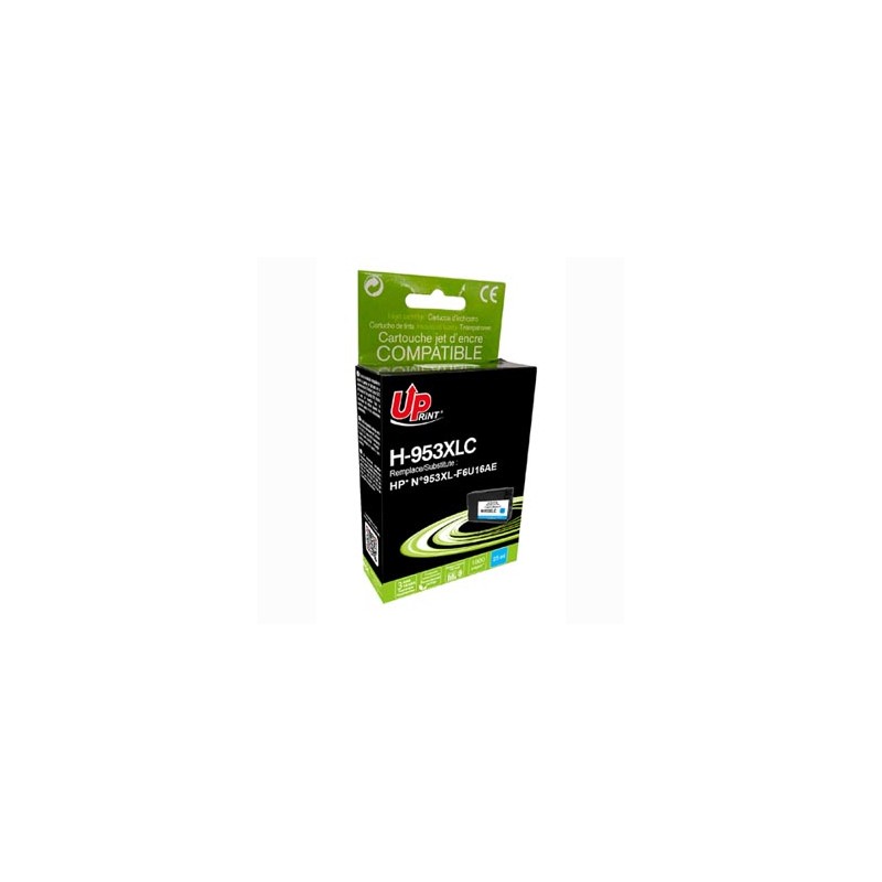 UPrint kompatybilny ink / tusz z F6U16AE, HP 953XL, H-953XLC, cyan, 1800s, 25ml, high capacity