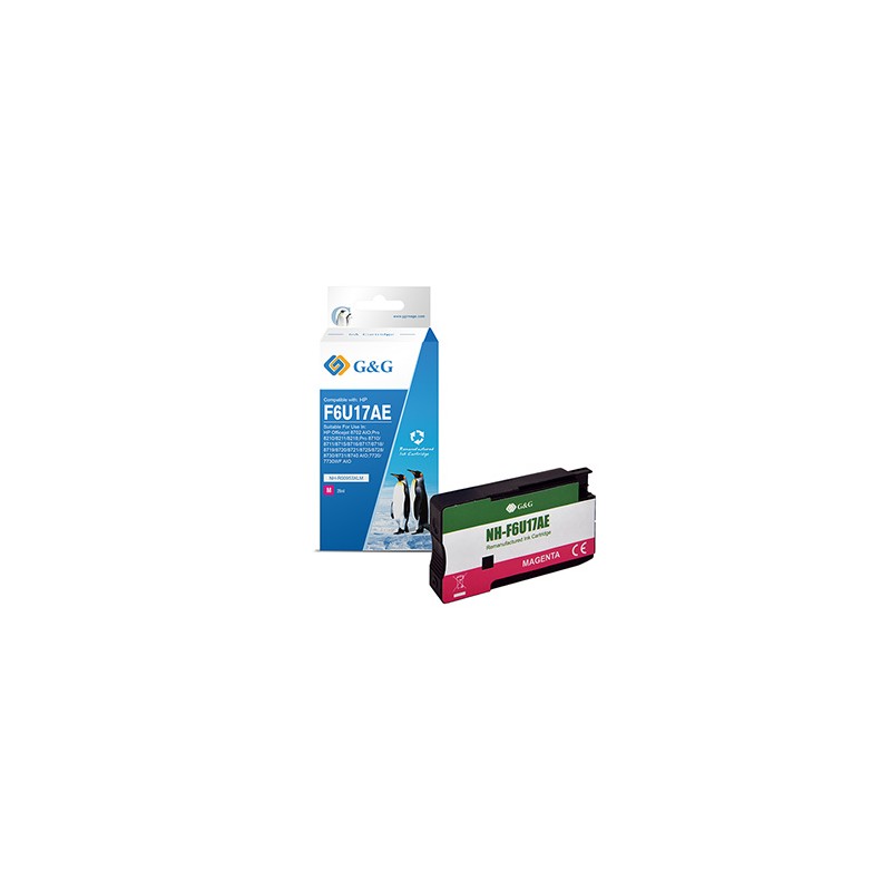 G&G kompatybilny ink / tusz z F6U17AE, HP 953XL, NH-R00953XLM, magenta, 1600s, magenta