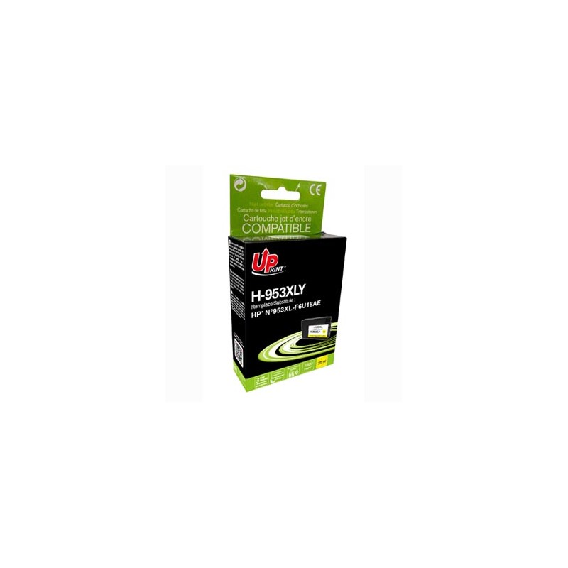 UPrint kompatybilny ink / tusz z F6U18AE, HP 953XL, H-953XLY, yellow, 1800s, 25ml, high capacity