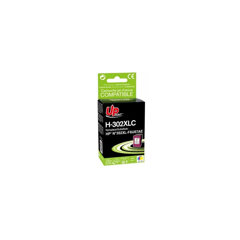 UPrint kompatybilny ink / tusz z F6U67AE, HP 302XL, H-302XLCL, color, 400s, 18ml