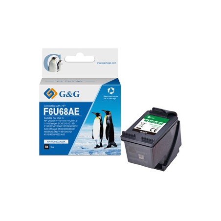 G&G kompatybilny ink / tusz z F6U68AE, HP 302XL, NH-R302XLBK, black, 18ml, ml