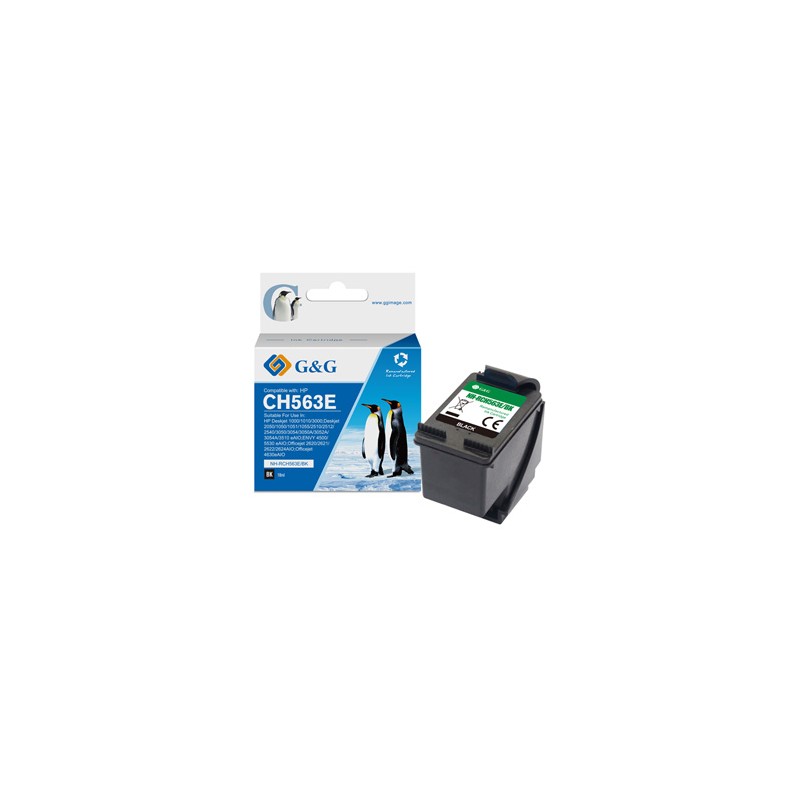 G&G kompatybilny ink / tusz z CH563EE, HP 301XL, NH-RC563BK, black, 18ml, ml