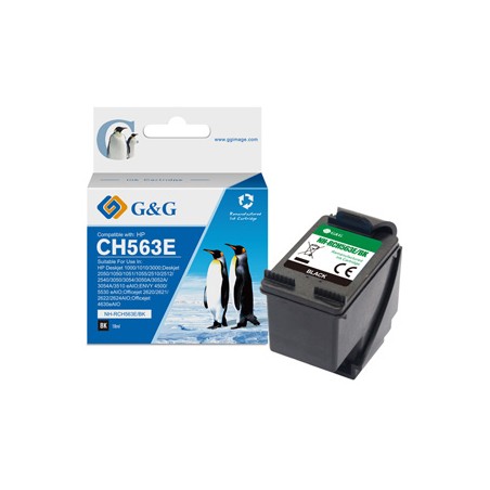 G&G kompatybilny ink / tusz z CH563EE, HP 301XL, NH-RC563BK, black, 18ml, ml