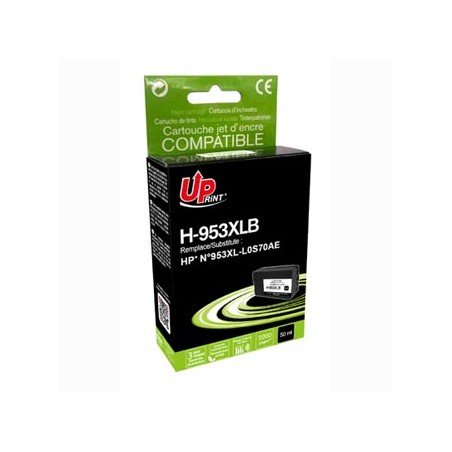 UPrint kompatybilny ink / tusz z L0S70AE, HP 953XL, H-953XLB, black, 2200s, 50ml, high capacity