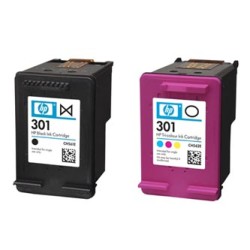 HP oryginalny ink / tusz N9J72AE, HP 301, black/color, 190/165s, 2-pack