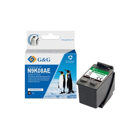 G&G kompatybilny ink / tusz z N9K08AE, HP 304XL, NH-RC304XLBK-T, black, 18ml, ml