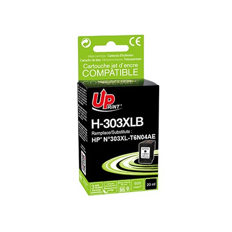UPrint kompatybilny ink / tusz z T6N04AE, HP 303XL, black, 600s, high capacity