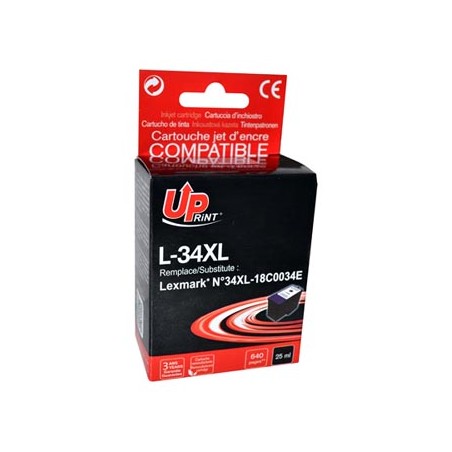 UPrint kompatybilny ink / tusz z 18C0034E, #34XL, L-34XL, black, 25ml