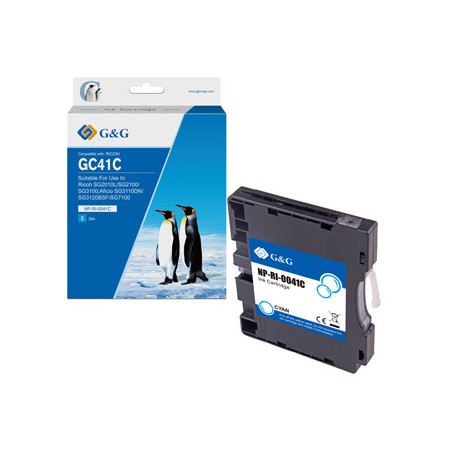 G&G kompatybilny ink / tusz z 405766, NP-RI-0041C, cyan, 600s