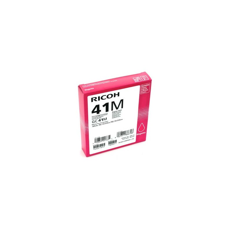 Ricoh oryginalny wkład żelowy 405763, GC41HM, magenta, 2200s